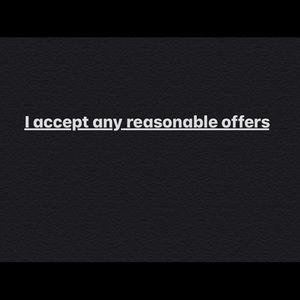 Seriously... any reasonable offers accepted.